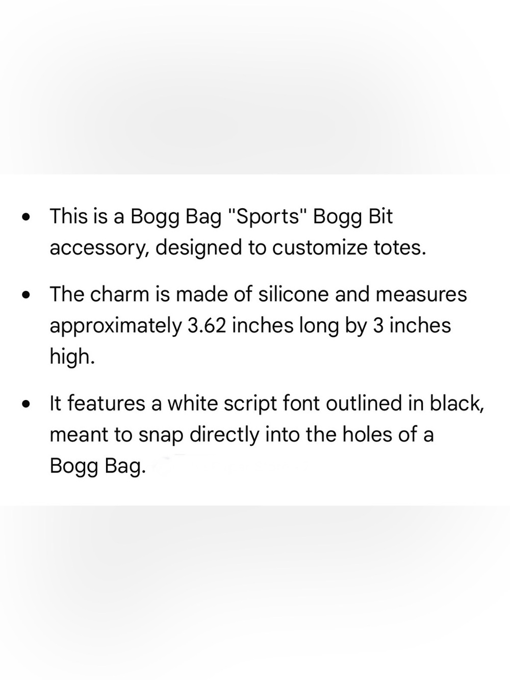 NWT *Bundle* Bitty Bogg “Go Sports” Bag and “sports” Bogg Bit. - Picture 8 of 8